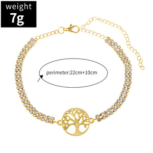 <span class=keywords><strong>Bracelet</strong></span> <span class=keywords><strong>de</strong></span> <span class=keywords><strong>cheville</strong></span> rond d'été avec strass <span class=keywords><strong>Arbre</strong></span> <span class=keywords><strong>de</strong></span> <span class=keywords><strong>vie</strong></span> <span class=keywords><strong>Bracelet</strong></span> <span class=keywords><strong>de</strong></span> <span class=keywords><strong>cheville</strong></span> pour bijoux <span class=keywords><strong>de</strong></span> plage - Product Image 5