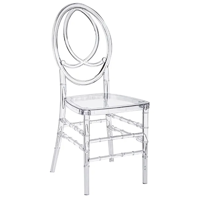 Wholesale italian design party plastic phoenix transparent wedding chairs for sale