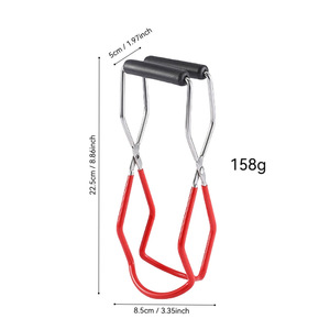Pince à couvercles de bocaux anti-brûlure en métal durable pour la mise en conserve à domicile - Product Image 3