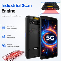 Escáner de Código de Barras PDA Android OEM de 6 Pulgadas, Delgado, Portátil, 5G con Láser 2D para Códigos QR, 8GB RAM+128GB ROM, Octa-Core 2.4GHz
