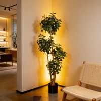 Nouvelle Conception 2026 : Ficus Artificiel Ultra-Realiste pour la Maison, le Bureau, l'Hôtel, le Centre Commercial – Plantes Ficus Décoratives en Pot