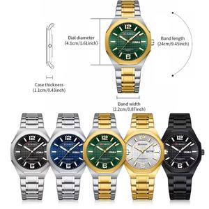 Montre pour homme CURREN 8476, boîtier en alliage, bracelet en acier inoxydable, quartz analogique, verre 41 mm, résistante à l'eau, sport, mode, affaires, dessin animé - Product Image 6