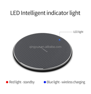 Venta caliente de encargo 10W/15W cargador inalámbrico con luz LED de carga rápida para teléfonos móviles 9V/2A de entrada-al por mayor - Product Image 6