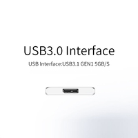 Kdata 480GB USB3.0 SSD Unidad de estado sólido Mini Disco Duro Disco duro móvil disco duro externo 1TB SSD externo portátil