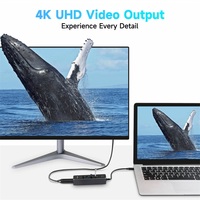 Hub USB RSHTECH adaptateur multiport 5Gbps lecteur de carte SD/TF 4K @ 60Hz PD100W Type c concentrateur dock multiport concentrateur Usb pour PC Macbook