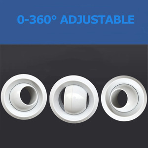 Máy bay phản lực vòi phun khuếch tán điều hòa không khí thông gió có thể điều chỉnh Trần Ống mắt bóng Spout khuếch tán không khí - Product Image 2