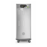 Gabinete Calentador de Alimentos Móvil de Acero Inoxidable, Gabinete de Calentamiento de Alimentos de Una Puerta, Carro de Catering para Banquetes con Aire Caliente y Frío