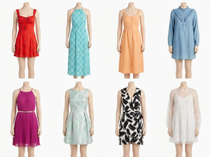 Vestidos de Verano para Adultos con Frente Abierto y Estilo en Capas, Vestido de Varias Capas, Estilos Aleatorios, Envío a Granel en Contenedor Mixto - Product Image 1