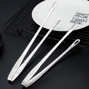 Lu Youchu Stainless Steel <b>BBQ</b> Tongs 304 Extended Hollow Out Anti Scalding Food Clips For Korean Grill Steak Bread Strawberry - Product Image 4