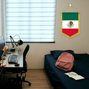 Mini Banderas de Coche de México de 20x30cm, Decoración de Pared, Accesorios de Exhibición, Pequeños Adornos para Colgar - Product Image 4