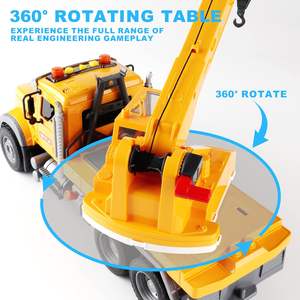 Jiexunda симулятор трейлера детская игрушка инерционная платформа спасательный большой инженерный автомобиль для мальчиков Дорожный транспорт игрушечный автомобиль оптом - Product Image 5