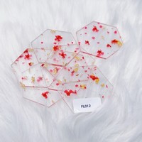 Vente en gros 3mm fleur grosse feuille acrylique fleur de cerisier feuilles de plastique acrylique pour la décoration