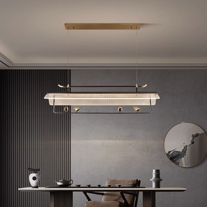 Lámpara de Araña de Cobre Estilo Antiguo, Elegante Diseño Chino Moderno de Inspiración Zen para Iluminación de Restaurantes y Salones de Té de Lujo - Product Image 1