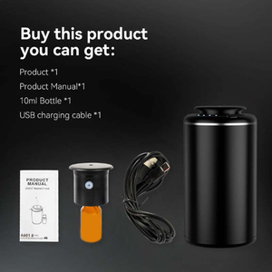 Custom Logo Elektrische Etherische Olie Diffuser 10Ml Auto Aroma Diffuser Usb Oplaadbare Waterloze Geur Luchtverfrisser Voor Auto - Product Image 5