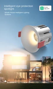 Projecteur encastré LED moderne anti-éblouissement à intensité variable Nouveau modèle Projecteurs COB avec corps en aluminium Plafonnier avec corps en aluminium - Product Image 5