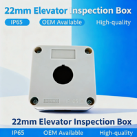 BENLEE 2MM IP65 Boîtier d'inspection d'ascenseur rouge Interrupteurs à bouton-poussoir champignon momentanés en plastique 10A Max. Courant 1NO 2NO 1NC