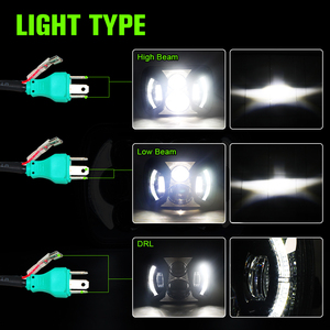 Phares de camion OEM ODM 75W à faisceau scellé 5X7\" 7X6, phare carré automatique, projecteur LED pour <span class=keywords><strong>Jeep</strong></span> Cherokee Xj - Product Image 3