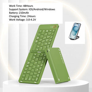 Clavier et souris sans fil miniatures pliables BT capacitifs 2,4 GHz, combo portable pour <span class=keywords><strong>iPad</strong></span> Mini - Product Image 6