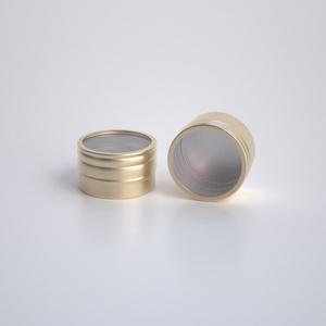 10g 10ml Mini Olives Oil Aluminum Tin Box Window Iridescent Candle Jar Lip Balm Slide Tin with Screw Lid Lip Balm Container - Product Image 6
