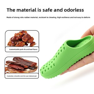 Juguete masticable duradero y antideslizante con forma de zapatilla para perros, juguete para limpiar los molares, para masticadores agresivos, entretenimiento. - Product Image 4
