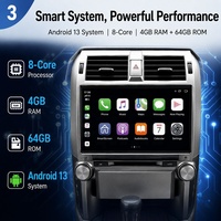 Autoradio Android 13 RoadNavi avec lecteur CD DSP pour Lexus GX400 460 2010-2020, CarPlay sans fil, 4G, 360