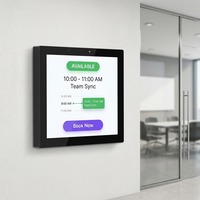 Interrupteur intelligent commercial standard avec écran IPS, design en barre, alimentation électrique pour bureaux intelligents et salles de conférence