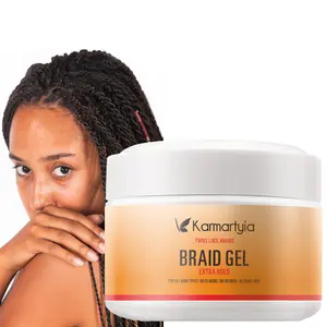 Private Label Loc and Twist Braid Gel Wax Wholesale Organic Extra Strong Hold edg Control