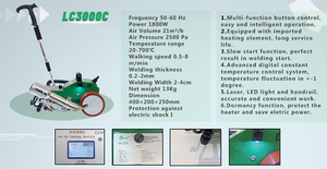 Soudeuse automatique à air chaud LC3000C pour membranes PVC/TPO, idéale pour la soudure de bâches flexibles, de bâches et d'étanchéité de toitures - Product Image 5