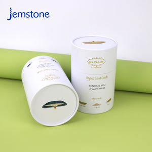 Emballage personnalisé en tube pour bougies et bocaux en verre avec un design éco-responsable, du papier recyclable et une impression haut de gamme - Product Image 1