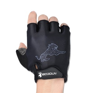 BODUN Cycling Gloves <b>Half</b> Finger Non <b>Slip</b> Wear Resistant Unisex Adult Summer Riding Gloves - Product Image 1