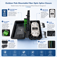 Boîtier de distribution et de raccordement optique extérieur étanche IP65 à 16, 24, 96 cœurs pour FTTH, câble de descente en fibre