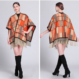 Top qualité hiver femmes <span class=keywords><strong>Plaid</strong></span> laine Pashmina grand châle acrylique <span class=keywords><strong>très</strong></span> épais cachemire écharpe pour les femmes garder au chaud pour la vente en gros - Product Image 4