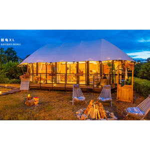 Durable Luxury Resort Cabin Homestay Hotel <span class=keywords><strong>Casa</strong></span> de madera Tienda de campaña con terraza al aire libre Baño Chalet Lodge para vacaciones - Product Image 2