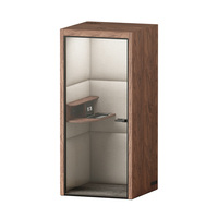 Cabine téléphonique individuelle moderne avec structure métallique pour l'intimité acoustique en intérieur dans les immeubles de bureaux et les entrepôts
