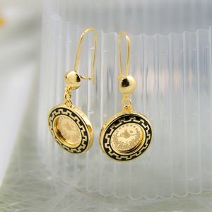 Bộ Trang Sức Vàng 4 Món Bán Chạy Bộ Trang Sức Vàng 18K Đồng Xu Vàng Ả Rập Bộ Trang Sức - Product Image 5