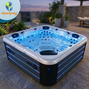 Jacuzzi de Lujo para 5 Personas, Spa Exterior con Hidromasaje, Bañera de Hidromasaje con Carcasa de Acrílico Aristech y Sistema de Control Balboa - Product Image 1