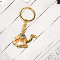 Fabricant d'artisanat métallique personnalise les porte-clés en métal 3D, porte-clés plaqué or saoudien