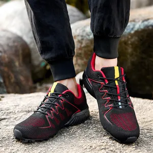 Hiking Sports Shoes New Men Large Size Mesh Breathable Casual Shoes Professional Outdoor Adult A3 Rubber