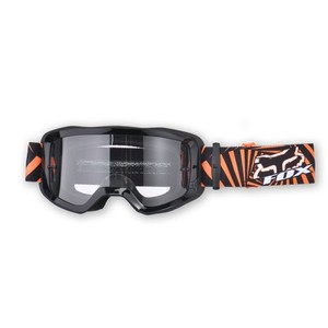 Lunettes de motocross Fox Main Goat Spark noires avec verres miroir orange - Product Image 1