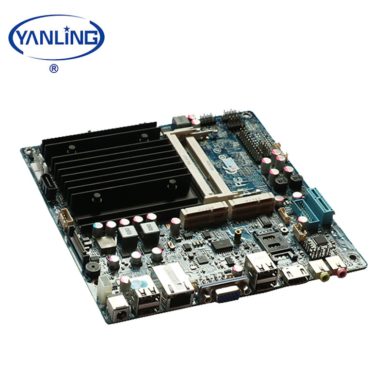 Moins cher industriel intel J1900 CPU itx mini pc dc 12 V intégrée carte mère intégrée