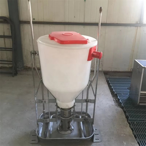 65L Acero inoxidable 304 Soporte Weaner Dry Wet Feeder <span class=keywords><strong>para</strong></span> cerdo <span class=keywords><strong>para</strong></span> granja <span class=keywords><strong>de</strong></span> cría <span class=keywords><strong>de</strong></span> animales - Product Image 1