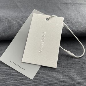 Promotioal giá cao cấp hai lớp giấy treo thẻ tùy chỉnh thương hiệu Logo & Tên chất lượng tốt giấy treo thẻ - Product Image 3