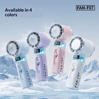 Mini-ventilateur portable sans pales en plastique, avec compresse de glace, autonomie ultra-longue, silencieux, pour usage extérieur, OEM