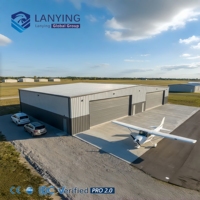 Hangar para Aviones de Estructura de Acero Ligero, Diseño Personalizado, Hangar de Aviación, Almacén Industrial, Construcción de Ahorro Energético