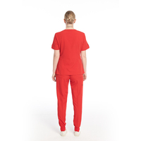 Dentiste Infirmière Medical Scrubs Uniformes Ensembles Vestes À Manches Courtes Jogger Pantalon Broderie Personnalisée Marque Privée Unifiée