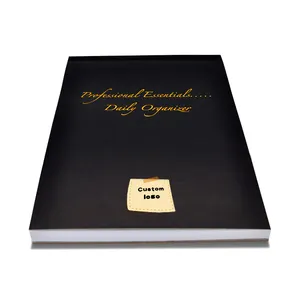 Planificador de impresión diario, Lista de impresión personalizada con logotipo de bronce, oferta, muestra gratis