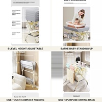 Table à langer de luxe double couche pour bébé avec matelas et housse de change doux, confortables et pratiques à utiliser