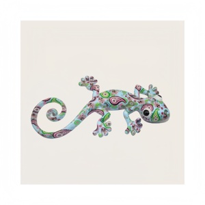 Vente en gros de décorations murales en résine 3D Gecko, lézards colorés, autocollants magnétiques, décoration artistique, décoration de la maison, aimants pour réfrigérateur - Product Image 2