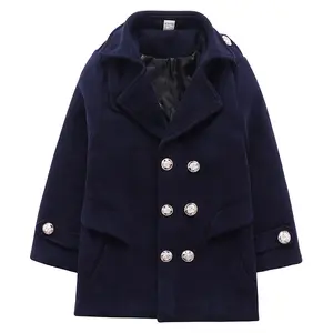 Baby Winter Lange Verdikking Korea Stijl Uitloper Dagelijkse Slijtage Winter Warm Formele Jongens Trenchcoats