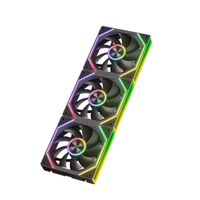 Ventilateur de refroidissement pour boîtier d'ordinateur Gamer-X CD, extérieur, 12 cm, silencieux, roulement fluide, ARGB, 4 broches PWM, 64,8 CFM, 50 000 heures, pour jeux